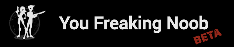 you freaking noob logo