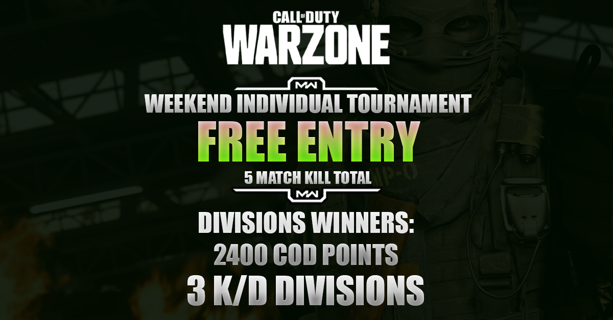 FREE Call of Duty Warzone Tournament